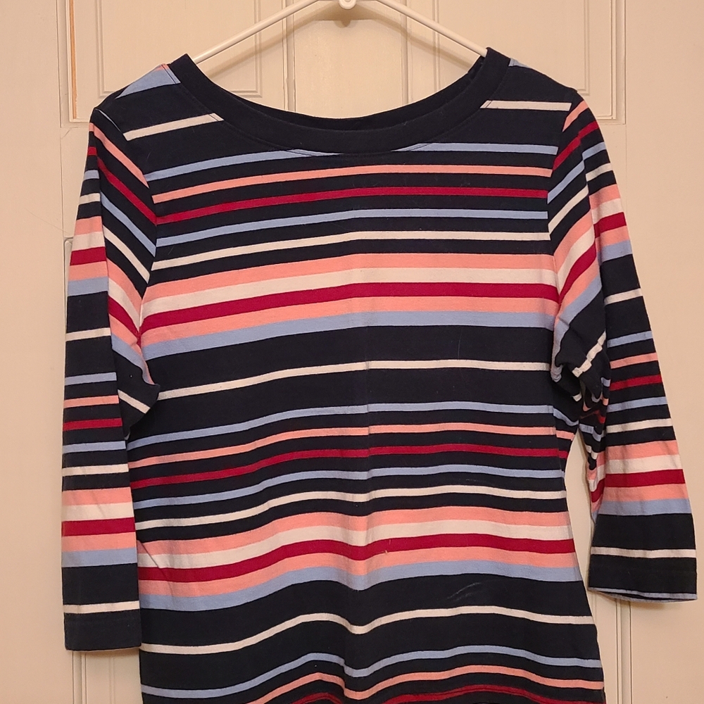 Striped 3/4 Sleeve Top